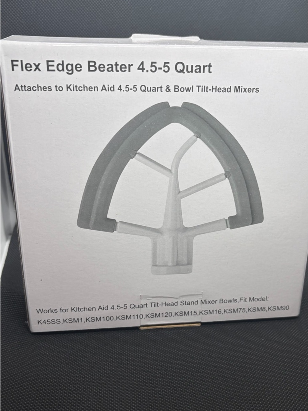 KitchenAid Gray Flex Edge Beater for 4.5-5 Quart Mixers